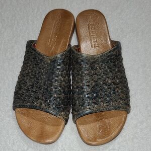 BED | STU MINERVA Elegant Brown Leather Sandals Size 8.5